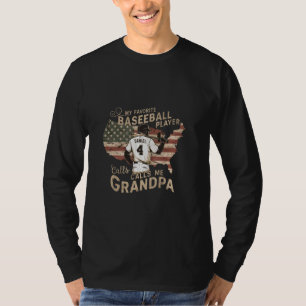 Baseball Grandpa Usa Favourite Player T-Shirt