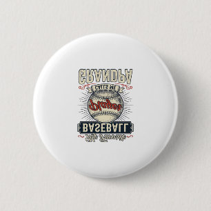 Baseball Grandpa Vintage Engraving Shirt Design_1 6 Cm Round Badge