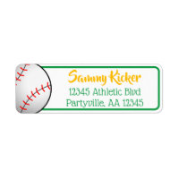 Baseball Green & Gold Address