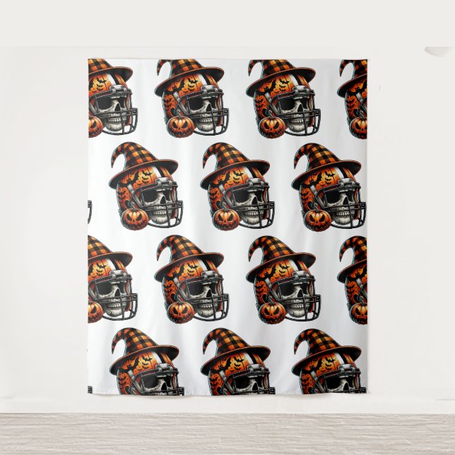baseball halloween day cute tapestry (Front)