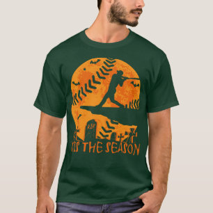 Baseball Halloween Tis the Season Baseball Season T-Shirt