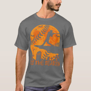 Baseball Halloween Tis the Season Baseball Season T-Shirt