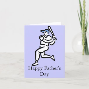 Baseball Happy Father's Day Greeting Card 2