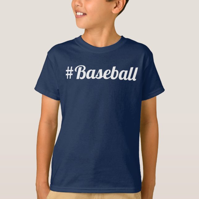 Baseball Hashtag Youth Fan Must-Have T-Shirt (Front)