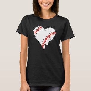 Baseball Hear  Heart Baseball Fans For Men Women T-Shirt