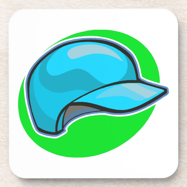 baseball helmet coaster (Front)
