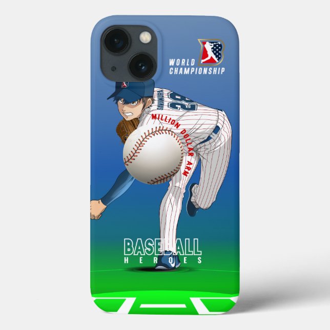 Baseball Hero with Million Dollar Arm |  Case-Mate iPhone Case (Back)