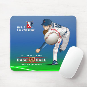 Baseball Hero with Million Dollar Arm Mouse Pad