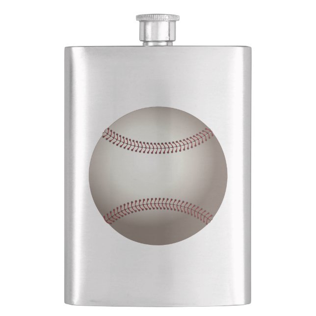 Baseball Hip Flask (Front)