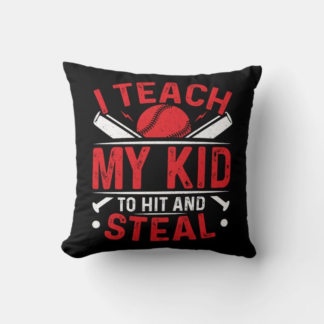 Baseball Hit and Steal Cushion (Front)