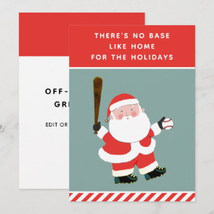 Baseball Holiday Christmas Cards