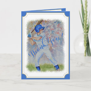 BASEBALL HOME RUN THANK YOU CARD