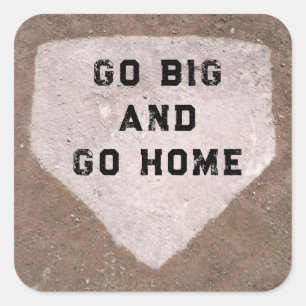 Baseball Humour Square Sticker