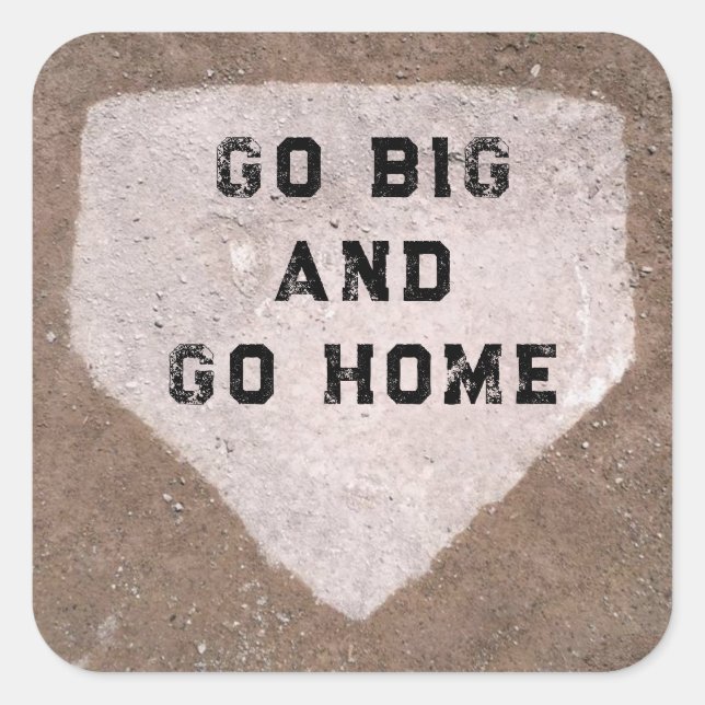 Baseball Humour Square Sticker (Front)