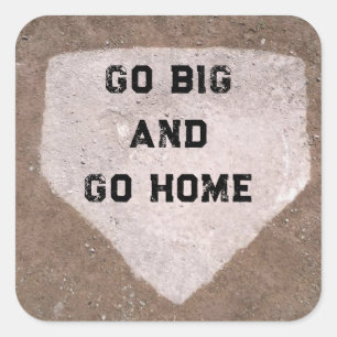 Baseball Humour Square Sticker