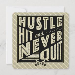 Baseball Hustle, Hit & Never Quit Invitations