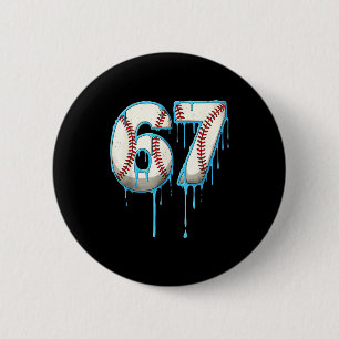 Baseball Ice Cream Drip 67 Six Seven Meme Number 6 Cm Round Badge