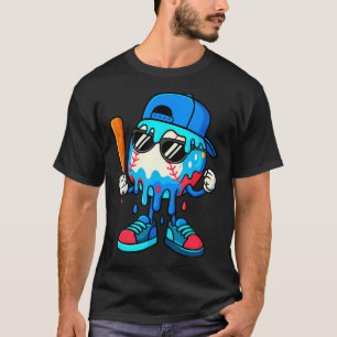 Baseball Ice Cream Drip Baseball Drip For Boys You T-Shirt