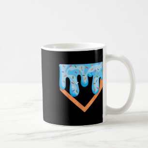 Baseball Ice Cream Dripping Baseball Home Plate Dr Coffee Mug