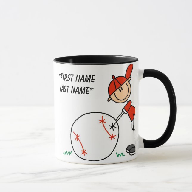 Baseball I'm 7 Customisable Mug (Right)