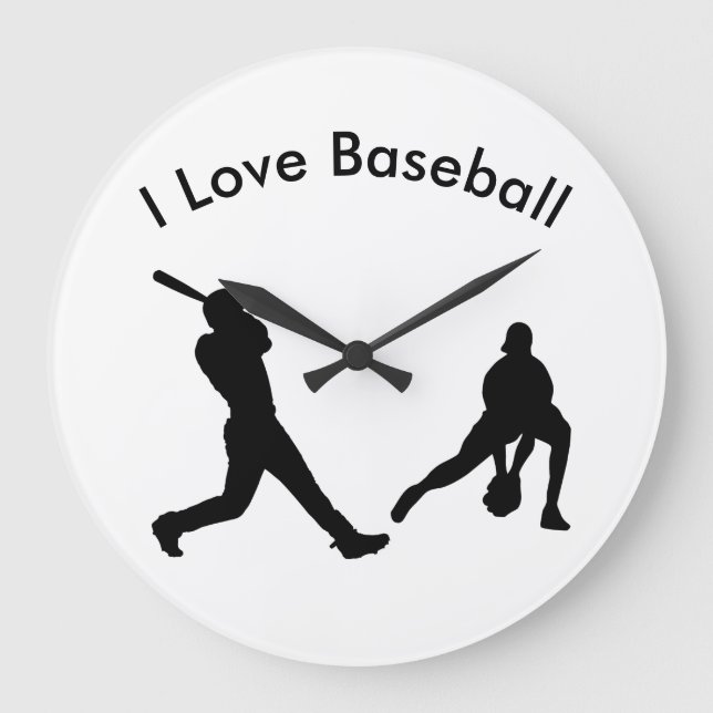 Baseball image for Round (Large) Wall Clock (Front)