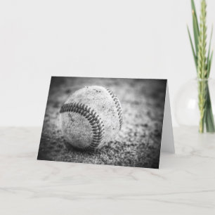 Baseball in Black and White Card
