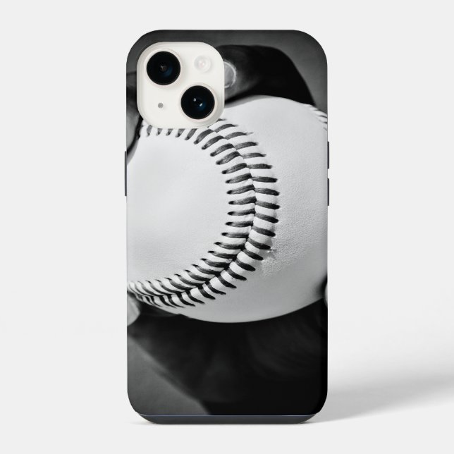 baseball in hand iPhone case (Back)
