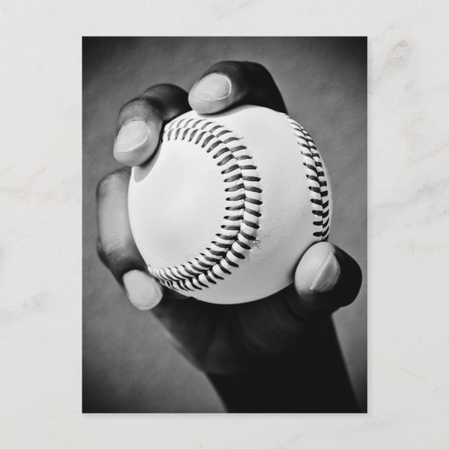 baseball in hand postcard (Front)