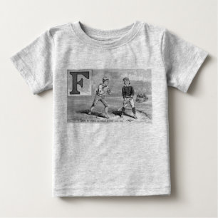 Baseball Initial F Sports Meaning Foul Vintage Baby T-Shirt