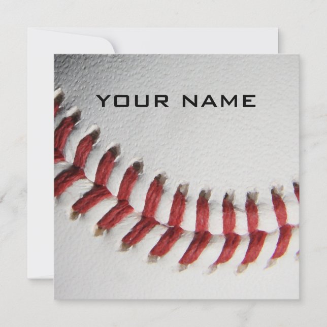 Baseball Inspirational Add Your Name Holiday Card (Front)