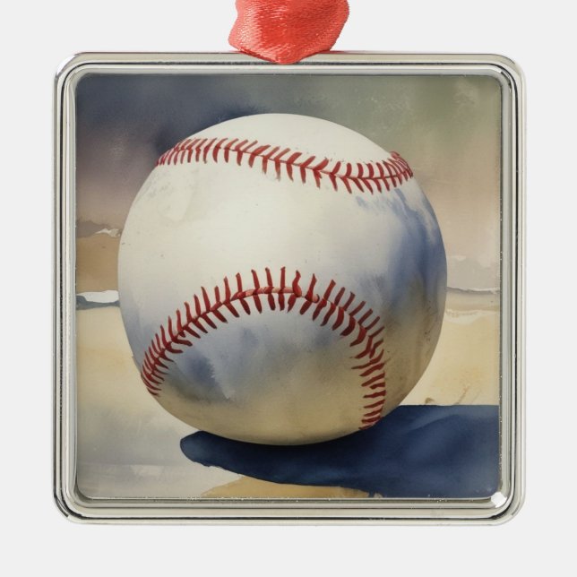 Baseball Inspirational Metal Tree Decoration (Front)