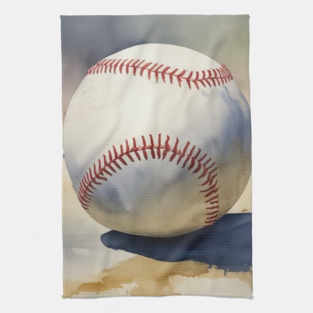 Baseball Inspirational Tea Towel (Vertical)