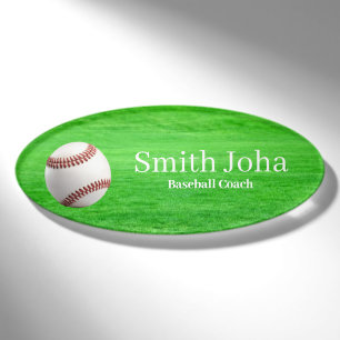 Baseball Instructor Professional Name Tag