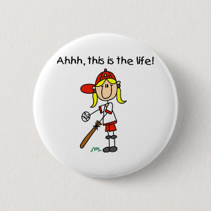 Baseball is Life 6 Cm Round Badge