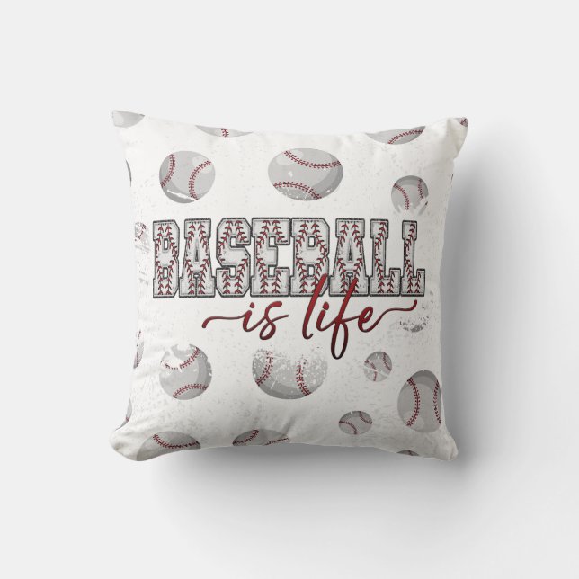 Baseball Is Life  Cushion (Front)