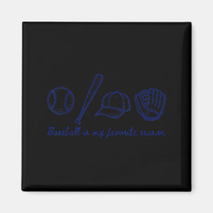 Baseball Is My Favorite Season Sports Minimalist L Magnet