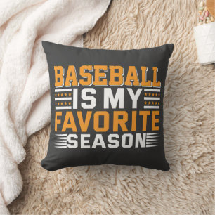 Baseball Is My Favourite Season Cushion