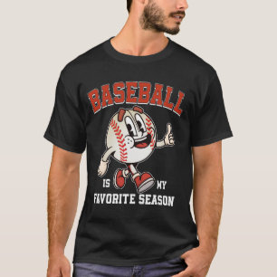 Baseball Is My Favourite Season Cute Ball Kawaii T-Shirt