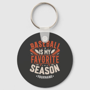 Baseball is my Favourite Season Key Ring