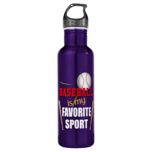 Baseball is My Favourite Sport, Modern Baseball Fa 710 Ml Water Bottle