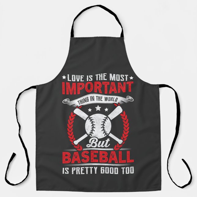  Baseball Is Pretty Good Apron (Front)