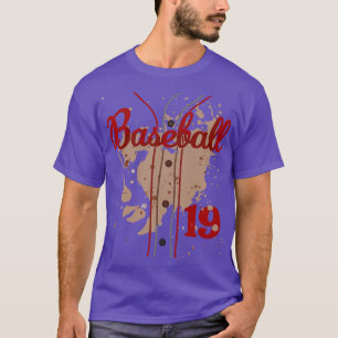 Baseball Jersey Number 19 Kids Baseball Uniform Di T-Shirt