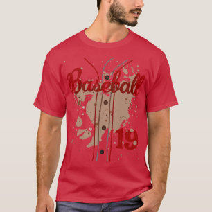 Baseball Jersey Number 19 Kids Baseball Uniform Di T-Shirt