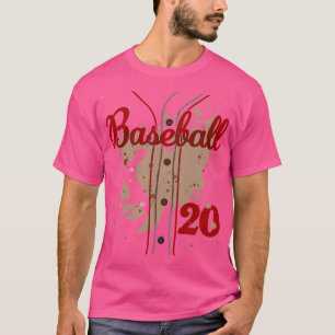 Baseball Jersey Number 20 Kids Baseball Uniform Di T-Shirt