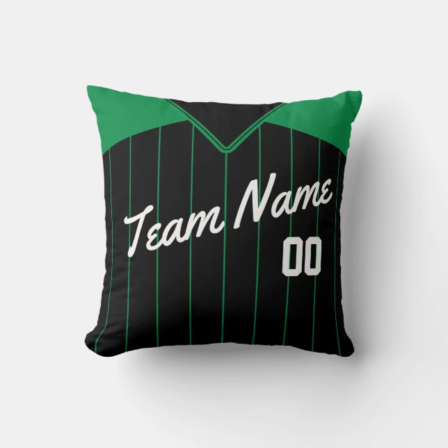 Baseball Jersey Personalised Template Pillow (Front)