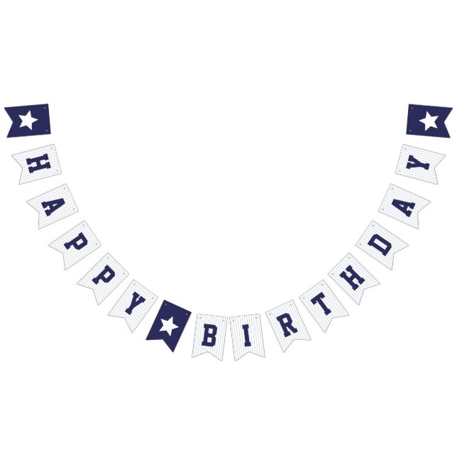 Baseball Jersey - Sports Theme Birthday Party Bunting (All)