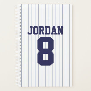 Baseball Jersey with Custom Name and Number Planner