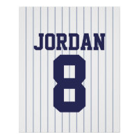 Baseball Jersey with Custom Name and Number