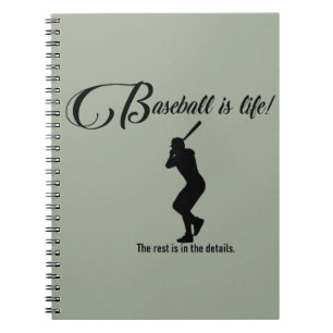 Baseball Journal Book Notebook Baseball is Life