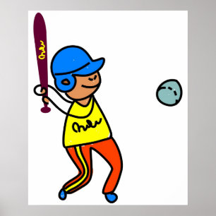 Baseball Kid Poster